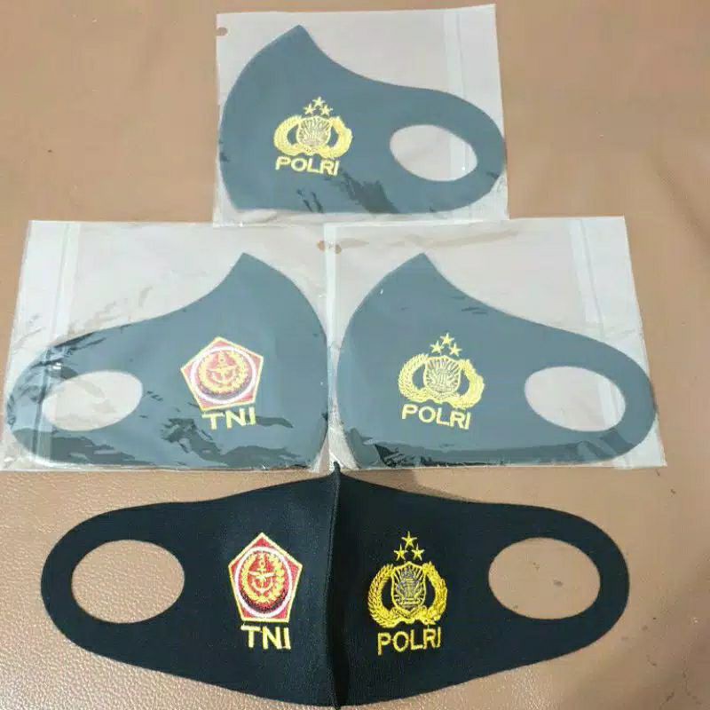 masker TNI POLRI bordir masker scuba