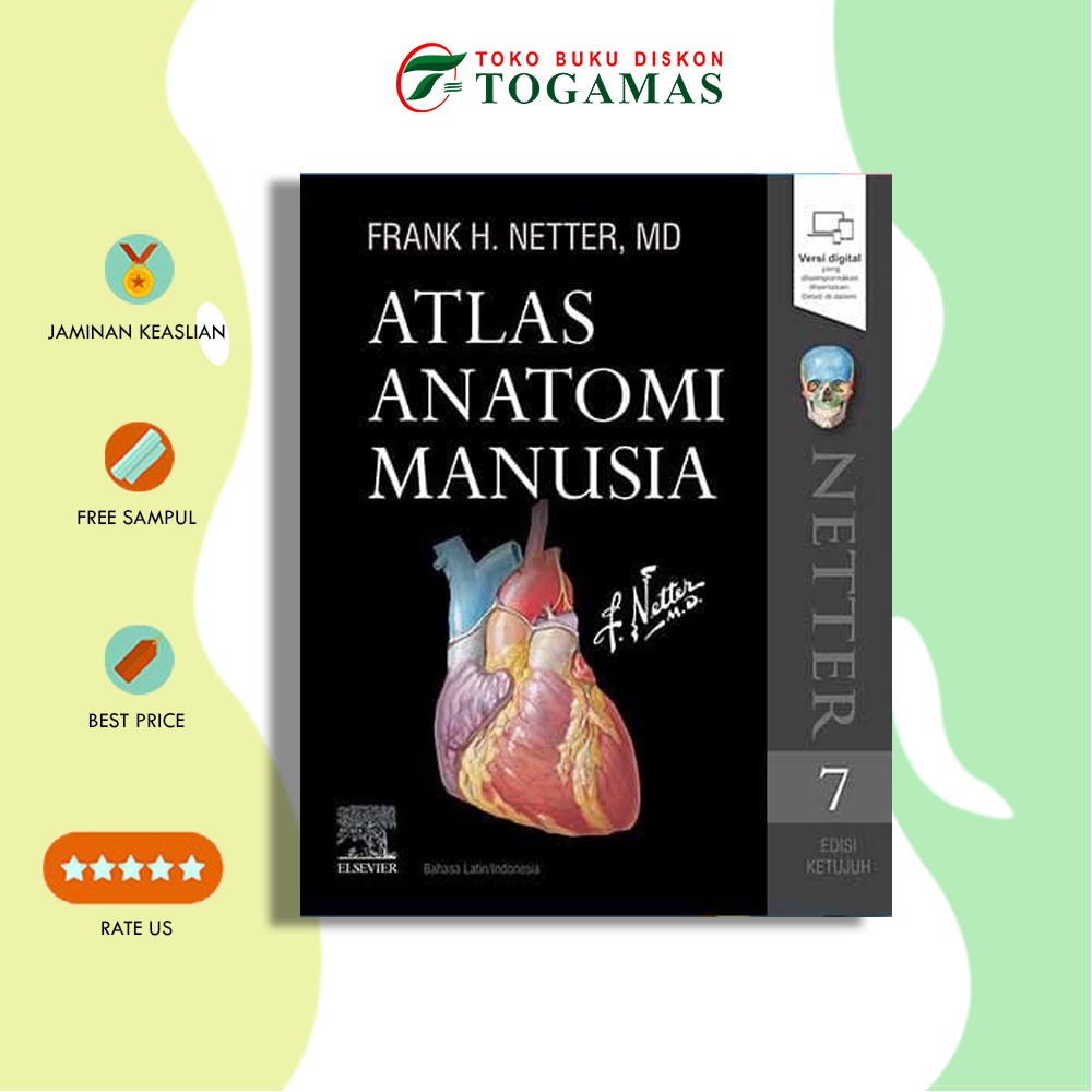 Jual Atlas Anatomi Manusia Netter, Bahasa Latin/Indonesia, 7E Shopee