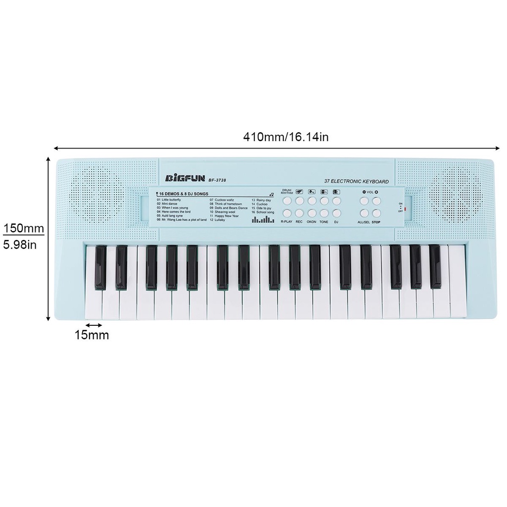 Keyboard Piano Digital Elektronik 2 Warna Dengan Mikrofon Untuk Hadiah Anak