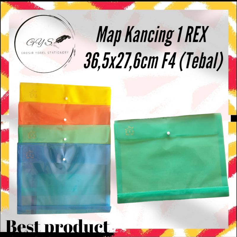 

Pcs REX Map Kancing 1 Plastik / Map File Bag Folder F4 / Folio Map Folder