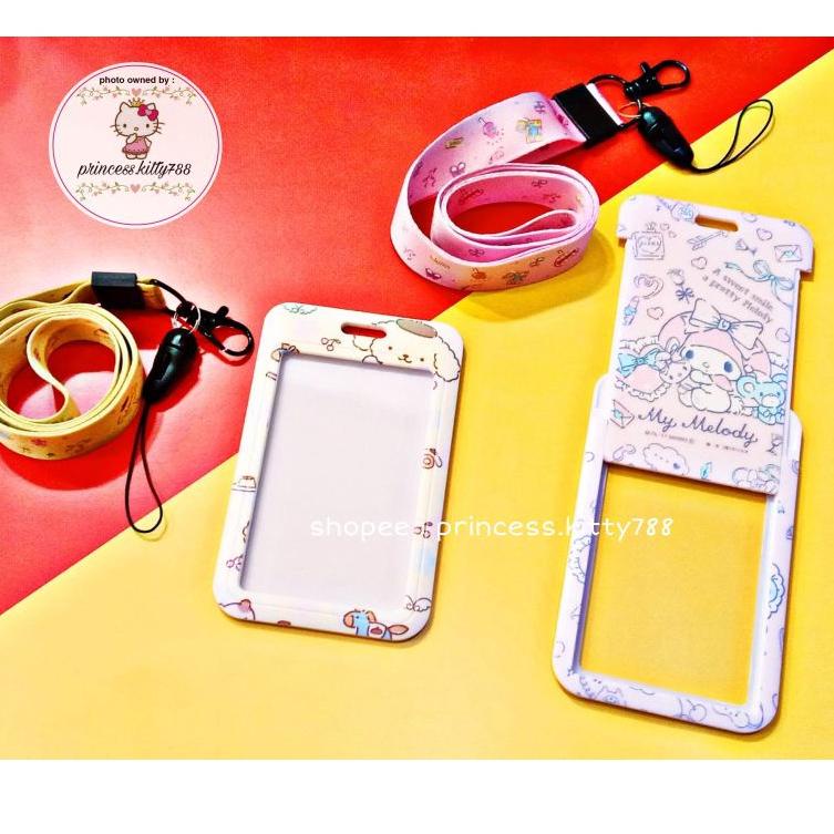 

GANTUNGAN ID CARD / NAME TAG TALI PANJANG LANYARD / ID CARD HOLDER / TEMPAT TANDA PENGENAL TALI LEHER KARAKTER HELLO KITTY MELODY CINNAMOROLL POMPURIN POCHACCO SNOOPY DORAEMON ©➱ 63