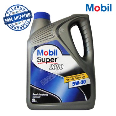 Mobil Super 2000 5W-30 [4L] Oli Mesin