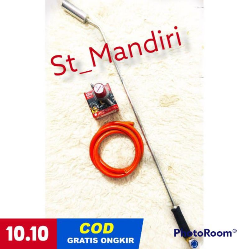 kompor tikus 1meter-kompor bakar 100cm komplit