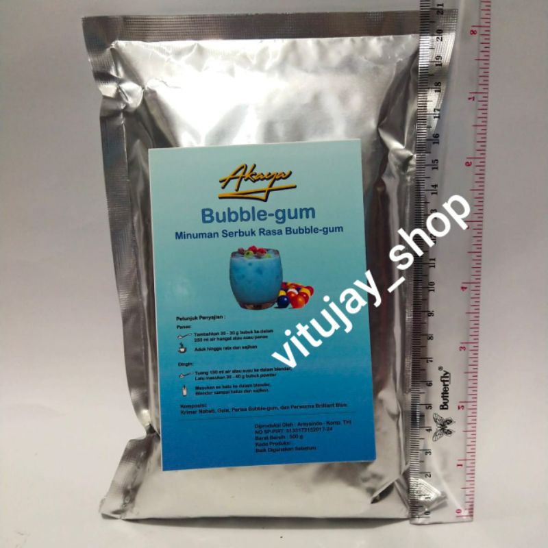 

bubble gum akaya 500 gram bubuk minuman