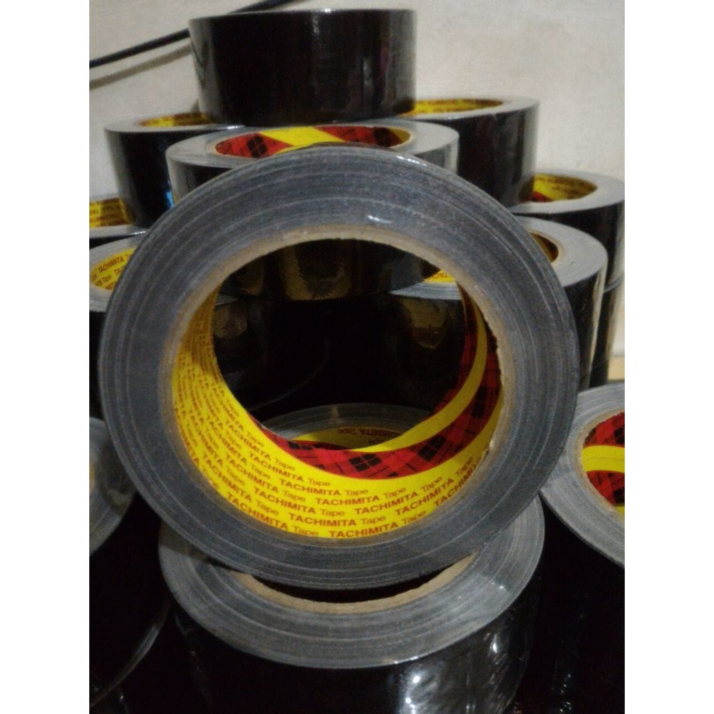 

Terlaris CLOTH TAPE LAKBAN KAIN WARNA HITAM TACHIMITA BERKUALITAS 2 INCH 17 M