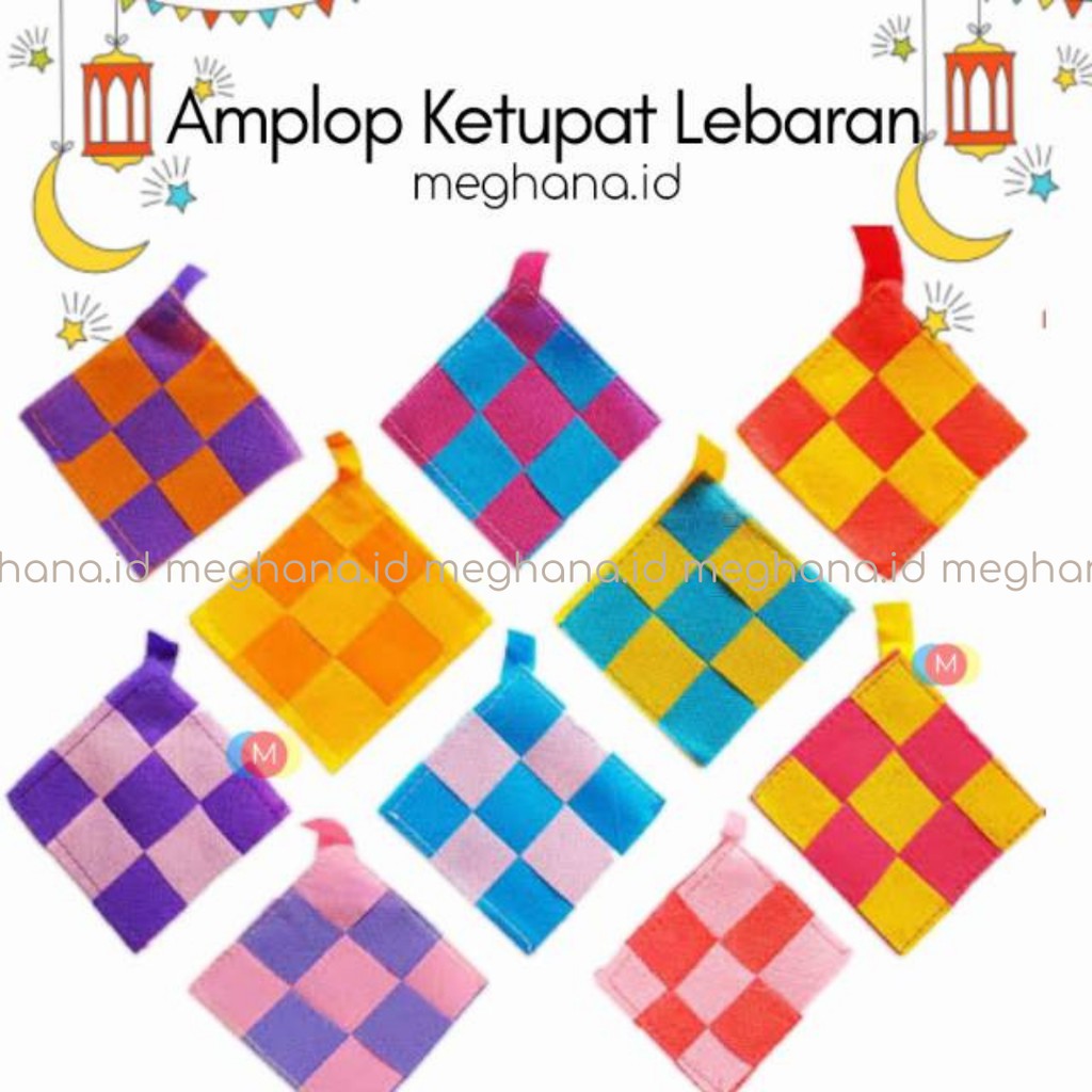 

20PCS ANGPAO ANGPAU AMPLOP LEBARAN IDUL FITRI IMLEK KETUPAT BUAH PERSEGI ANGPAO MURAH- MGH0043