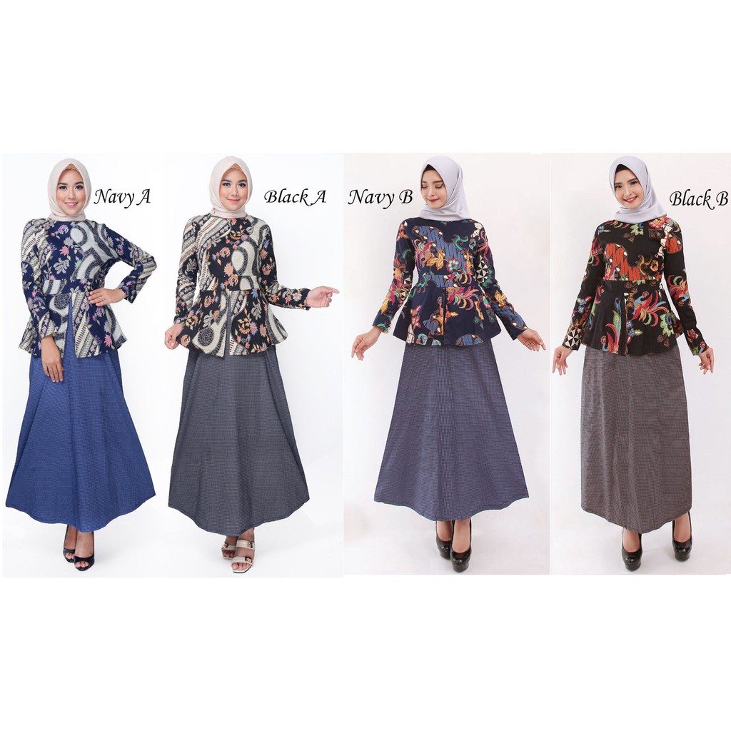 Gamis Muslim Fashion – Gamis Batik Wanita 392