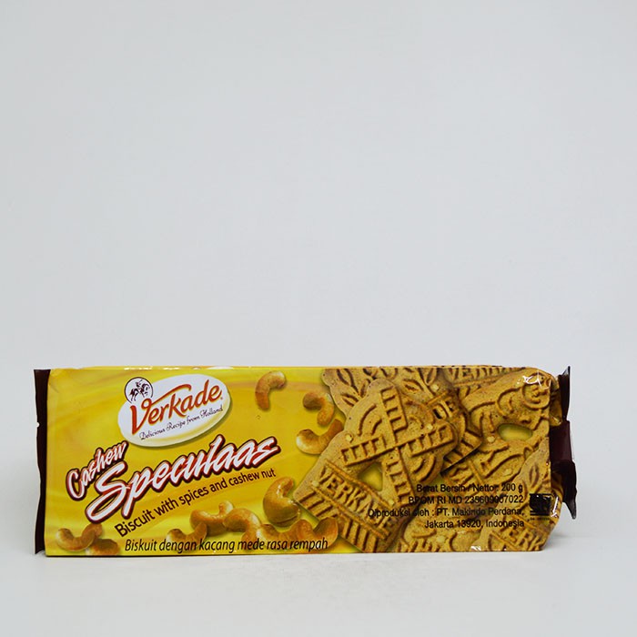 

VERKADE SPECULAAS WITH CASHEWNUT 200 GR