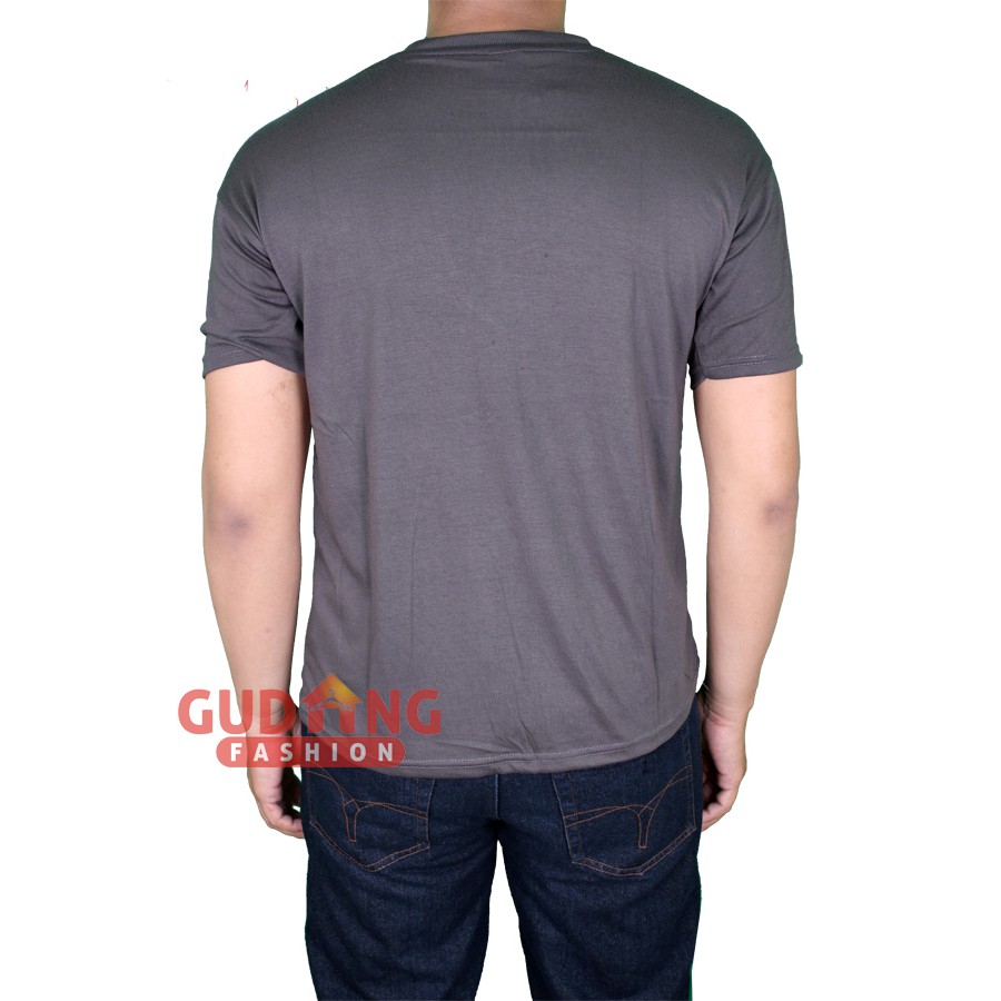 Kaos Elegan Simple Polos Pria Lengan Pendek PLS 126