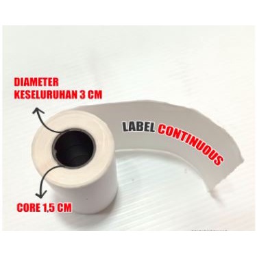 

Label Thermal Stiker 58 x 5 m Label Sticker Continuous 58mm x 5 m 58x5
