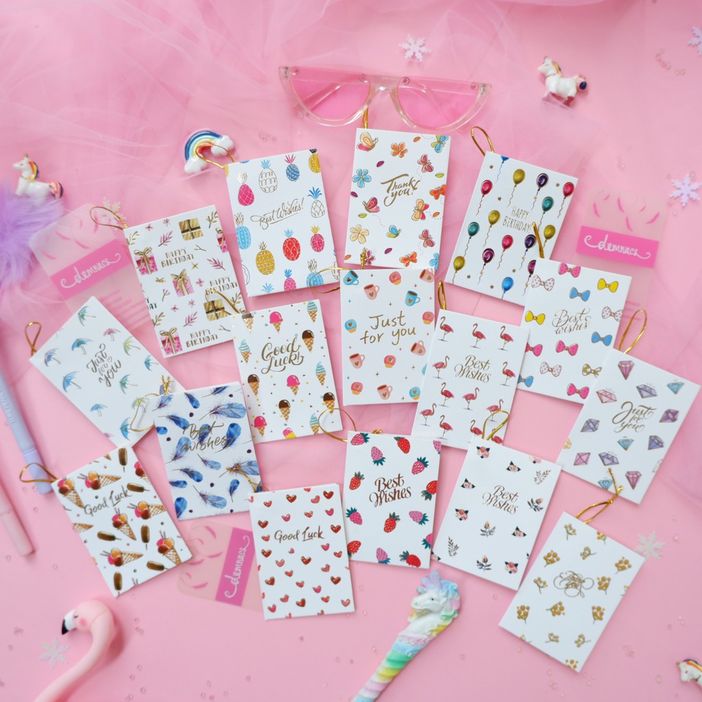 kartu ucapan tinta gold untuk graduation, ulang tahun, mothers day happy wedding day new born wisuda