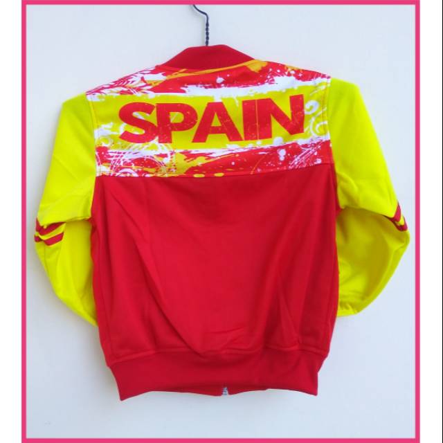Jaket Olahraga Anak / Jaket Bola Anak / Jaket Anak corak SPAIN SPANYOL