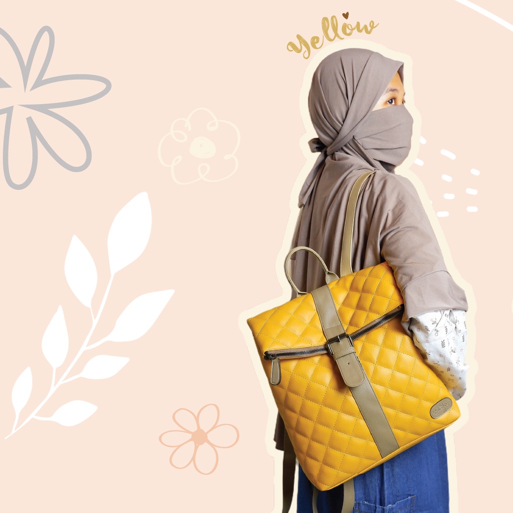 Tas Ransel Kulit Sintetis Tavisha Bag By Chessy