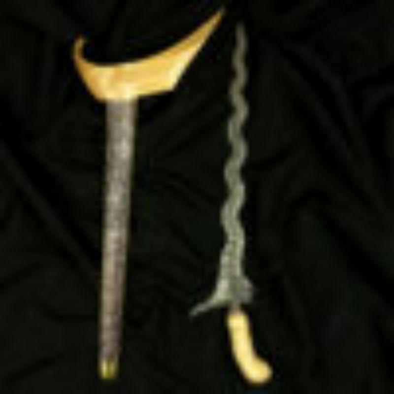 Keris Sengkelat Luk 13 Pamor Pendaringan Kebak Meteorit HB IX Istimewa