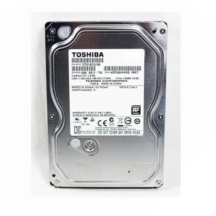 Hardisk Toshiba Internal PC 1Tb Sata 3 3.5" Garansi 2 tahun 7200rpm