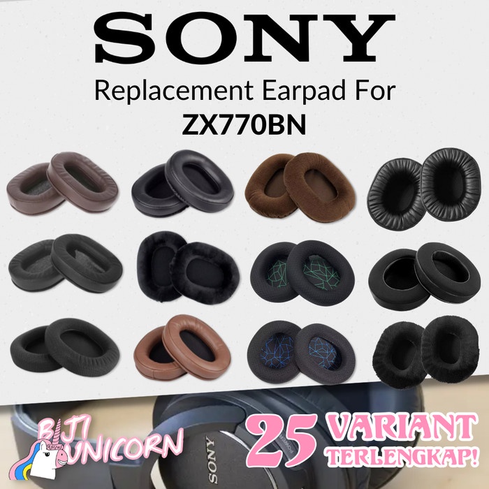 Earcup Earpad Ear Cushion Sony ZX770BN ZX-770BN Busa Bantalan Foam ZX 770 BN