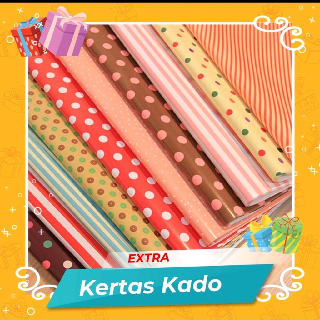 EKSTRA KERTAS KADO / KARTU UCAPAN / BUBBLE WRAP