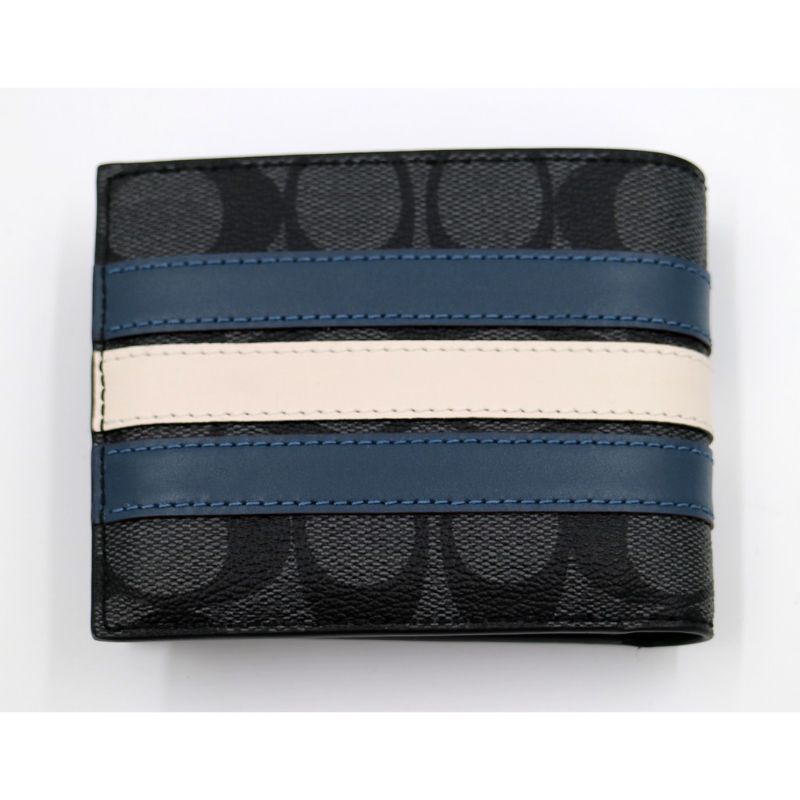 Coach Wallet Blue Stripe (C26072)