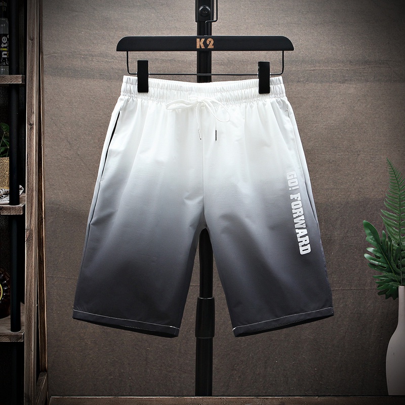 Celana Pendek Pria Pencetakan gradien Sport Casual Olahraga Santai Sporty Fashion Shorts K917