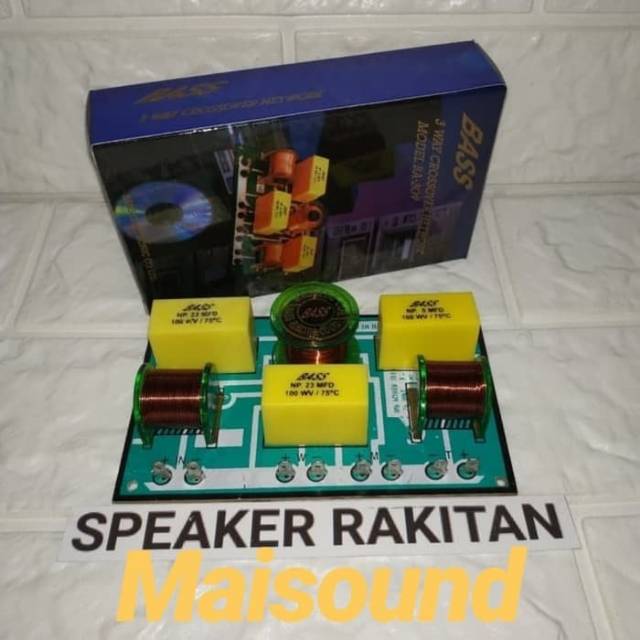 KIT CROSSOVER PASIF 3 WAY NETWORK BASS BA 309 SPEAKER RAKITAN BA309