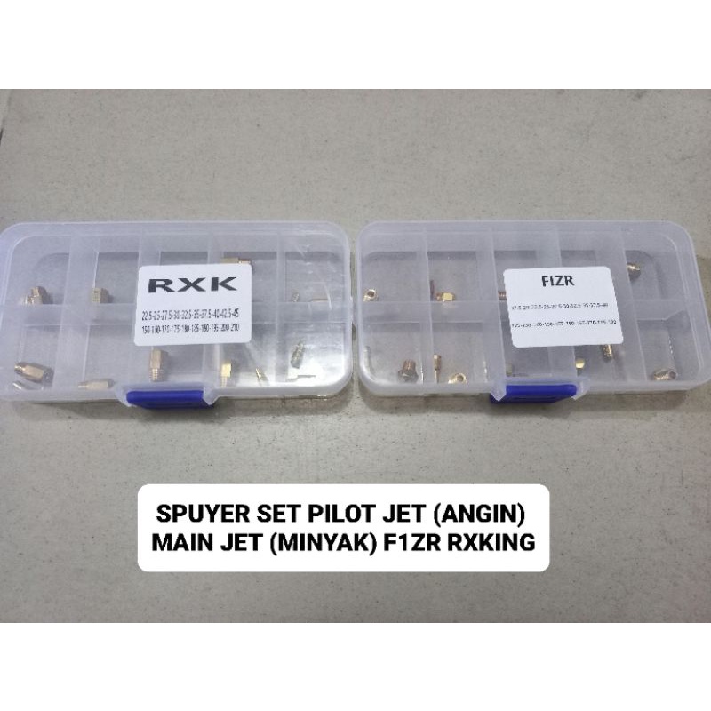 Spuyer set pilot jet(angin) main jet(minyak) rxking f1zr