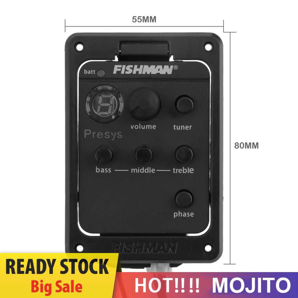 Tuner Pickup Gitar Akustik Equalizer Onboard Preamp Untuk Fishman 101