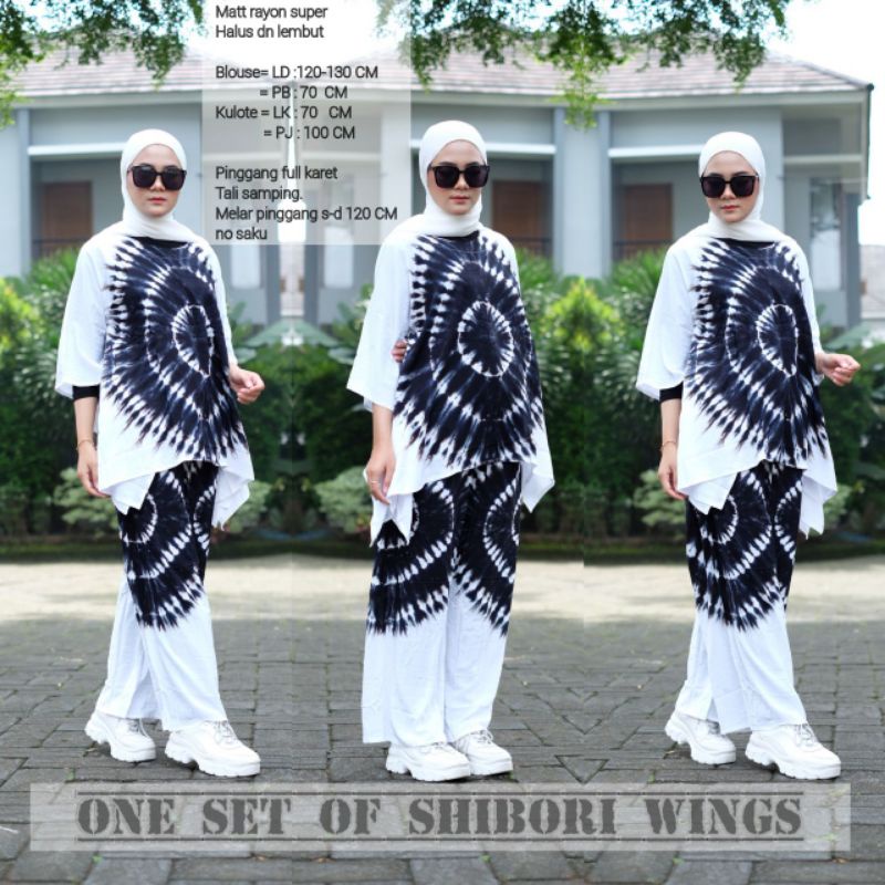 JUMBO SET LD 130 MOTIF SHIBORI RAYON ONE SET