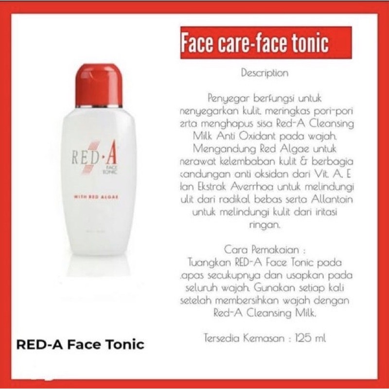 RED-A FACE TONIC 125ML