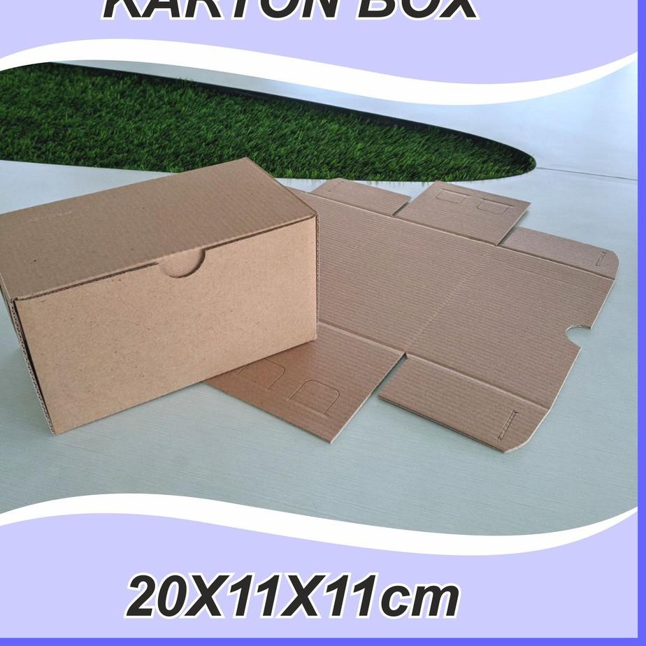 

Termurah!! KODE-288 (10 pcs) Karton Box Polos 20x11x11 cm Kardus Packing Murah BF