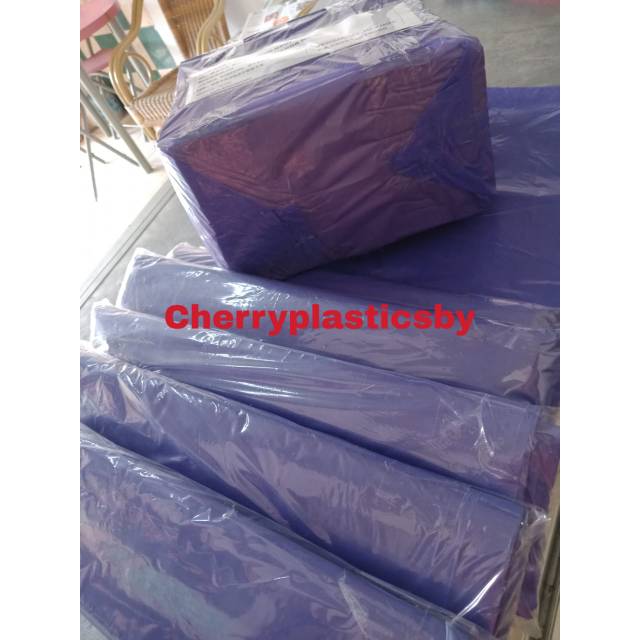 Plastik HD polos packing online shop 40x60 Warna ungu saja