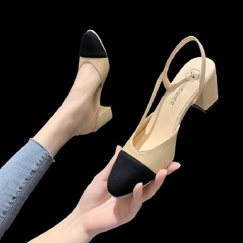 SS2240 hak tahu wanita kerja heels import murah terbaru sepatu heels kantoran high heels