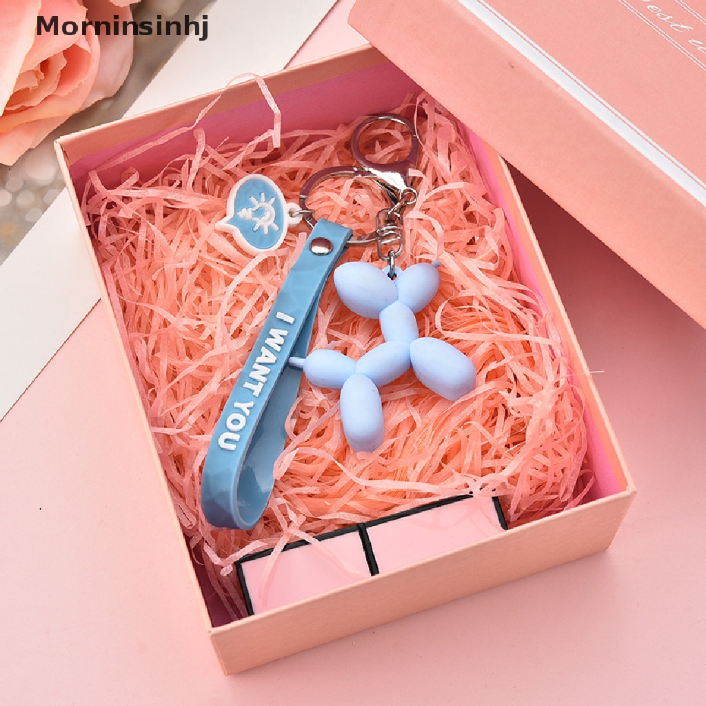 Mornin Fashion Gantungan Kunci Lucu Balon Anjing Gantungan Kunci Pasangan Keyring Phone Bag Car Pendant id