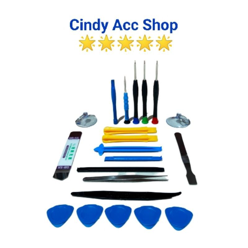 Repair Opening Tools Tool Kit Obeng Set 21 in 1 untuk Smartphone All Tipe