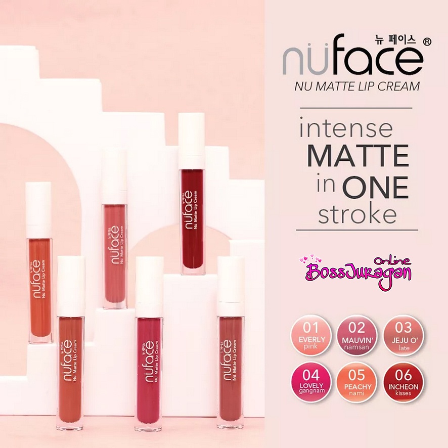 (BOSS) (4gr) Nuface Nu Matte Lip Cream | Nu face Lipstick Cair