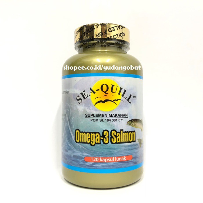 Sea Quill Omega 3 Salmon 120 S Fish Oil Minyak Ikan Suplemen Jantung Kolesterol Hipertensi Dha Indonesia