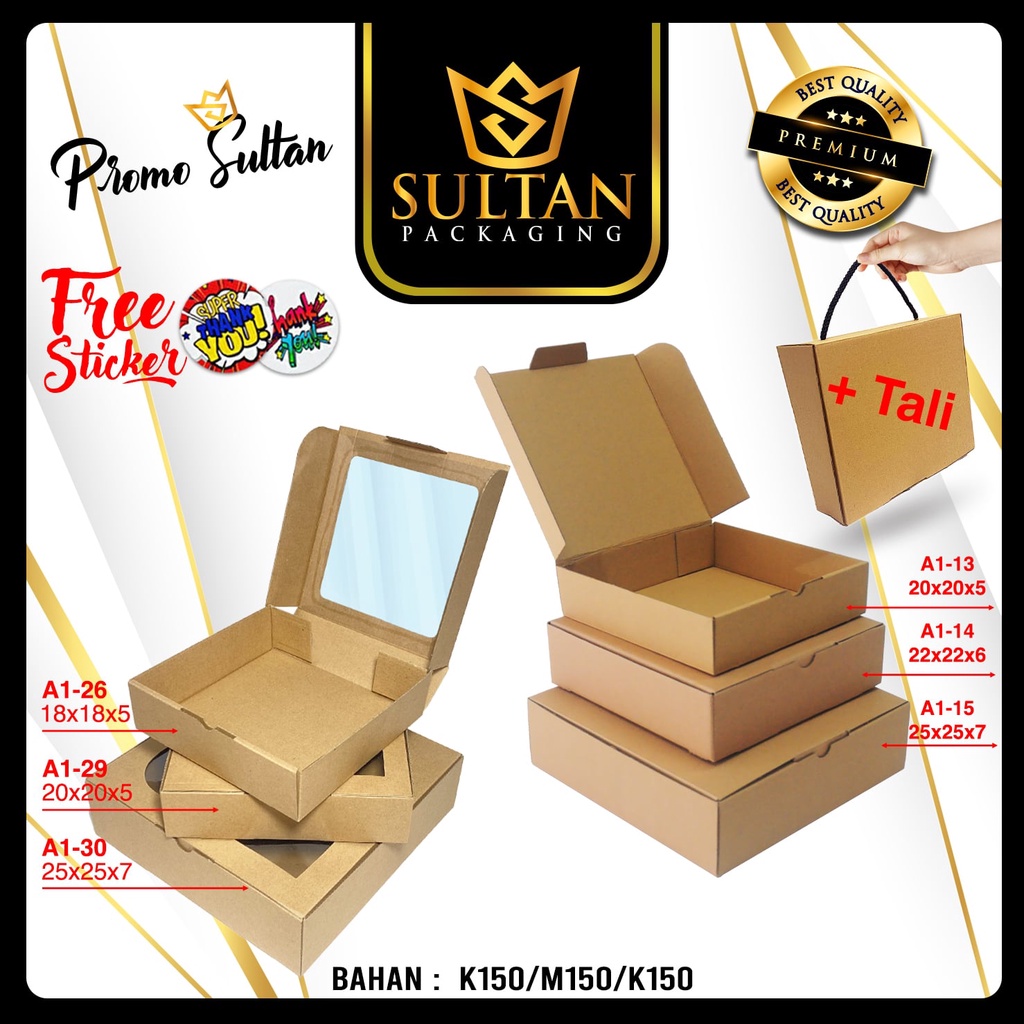 

Cake Box - Kotak Makanan - Kotak Packaging Makanan Termurah - A1