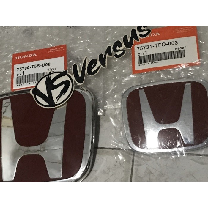 Emblem/Logo Honda Merah Khusus Honda Civic Turbo