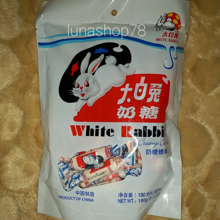 

Gelatin sapi! Permen lunak rasa susu White Rabbit creamy candy 180g