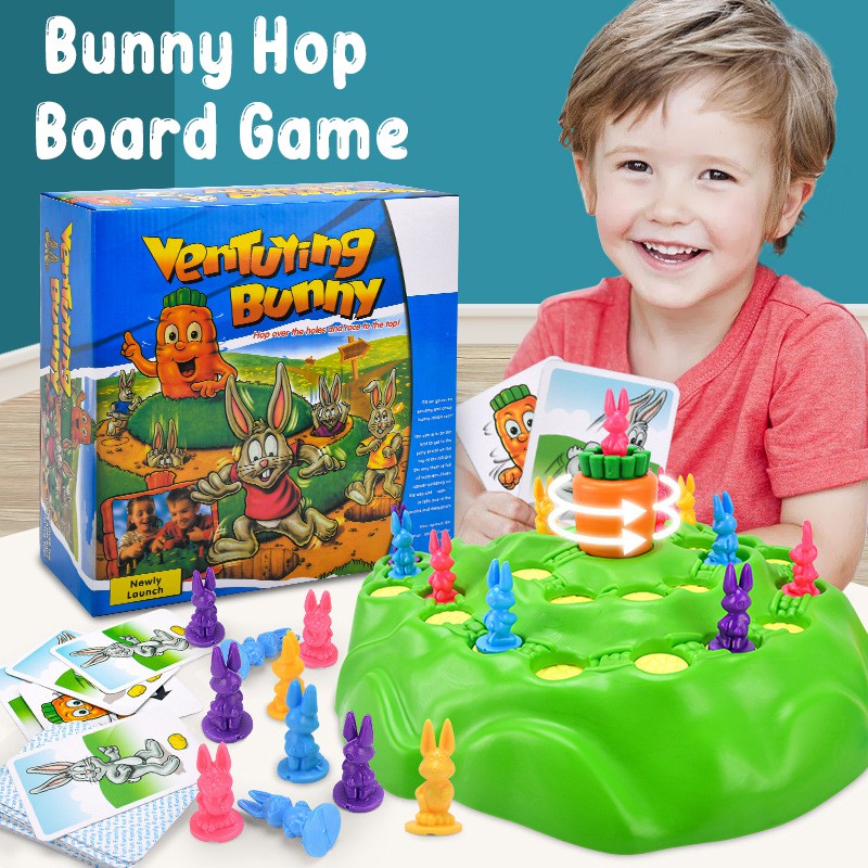 Mainan Anak Bunny Hop Funny Rabbit Family Fun Board Game