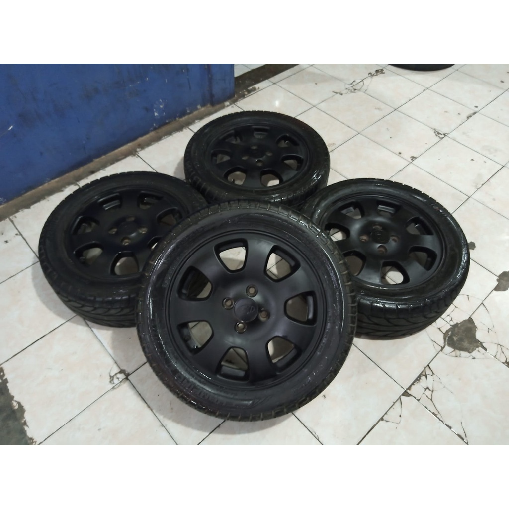 Velg Dan Ban Mobil Bekas Oem Avega Ring15 Baut4 4x100