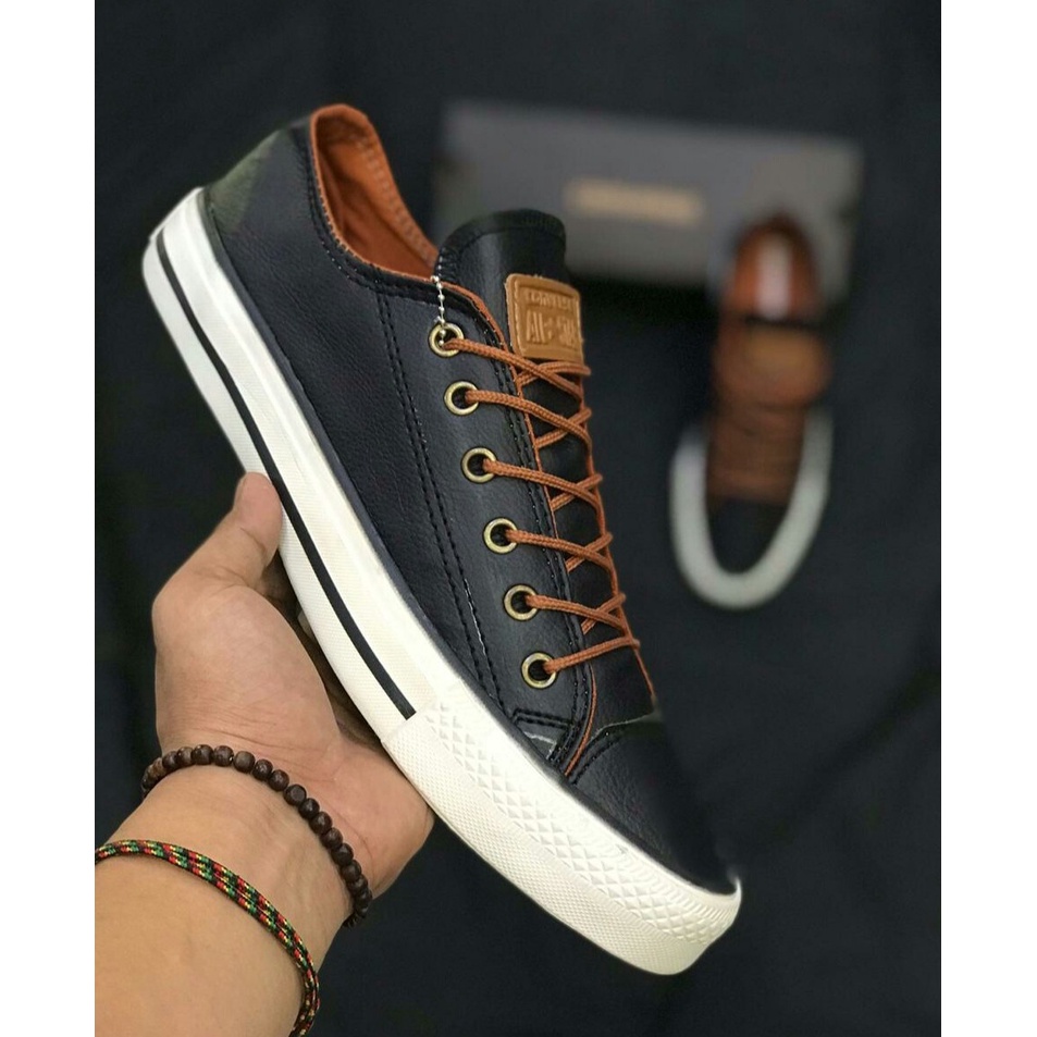 3.3 SALE  Sneaker kulit converse low Premium Import Pria Terbaru Sepatu Kerja