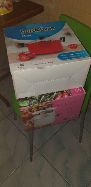 Panci Dutch Oven Teflon Maslon Maspion 24cm Tebal