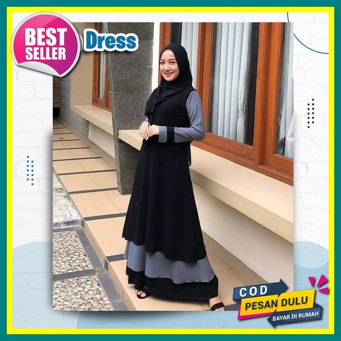 Gamis Remaja Kekinian Korean Style2022 Buat Tunangan Lamaran Kekinian Lebaran Modern Terbaru Ukuran 