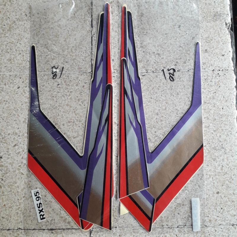 STRIPING STANDAR ORI LIST STIKER MOTOR YAMAHA RXS TAHUN 1995 STIKER RX KING RX SPESIAL TAHUN 1995