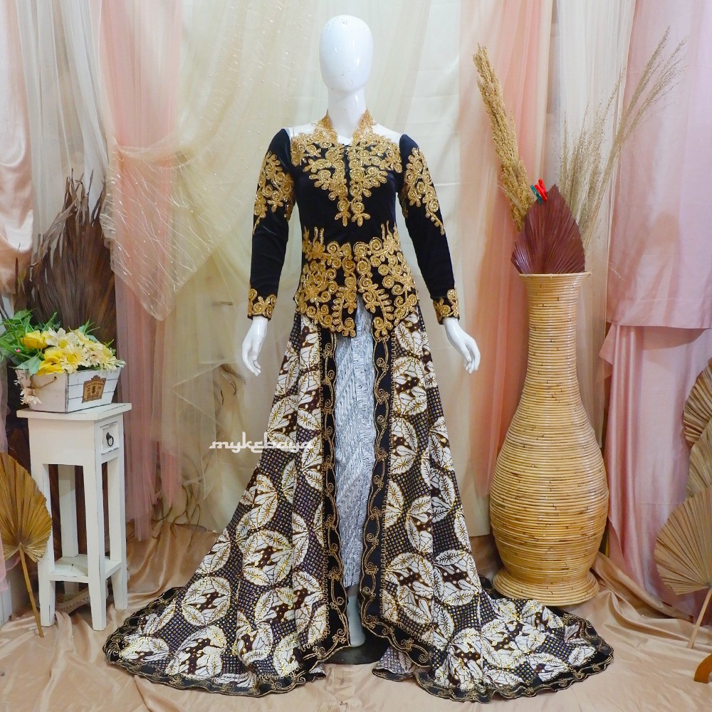 PROMO KEBAYA PENGANTIN BLUDRU EKOR BATIK MEWAH BEST SELLER KEBAYA EKOR TERMURAH ELEGAN CANTIK