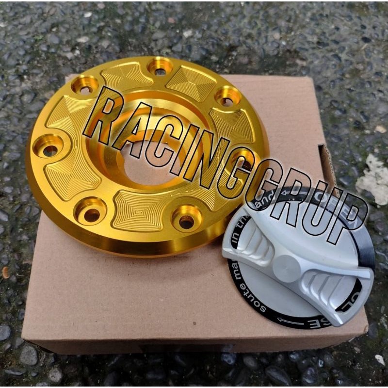 Tutup Tangki Terbaru For NINJA FULL CNC MODEL KTM / DKT WARNA GOLD
