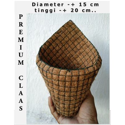 POT BUNGA ANGGREK TEMPEL DINDING SERABUT KELAPA , Pot Anggrek , Pot serabut , Pot Tempel , POT KELAP