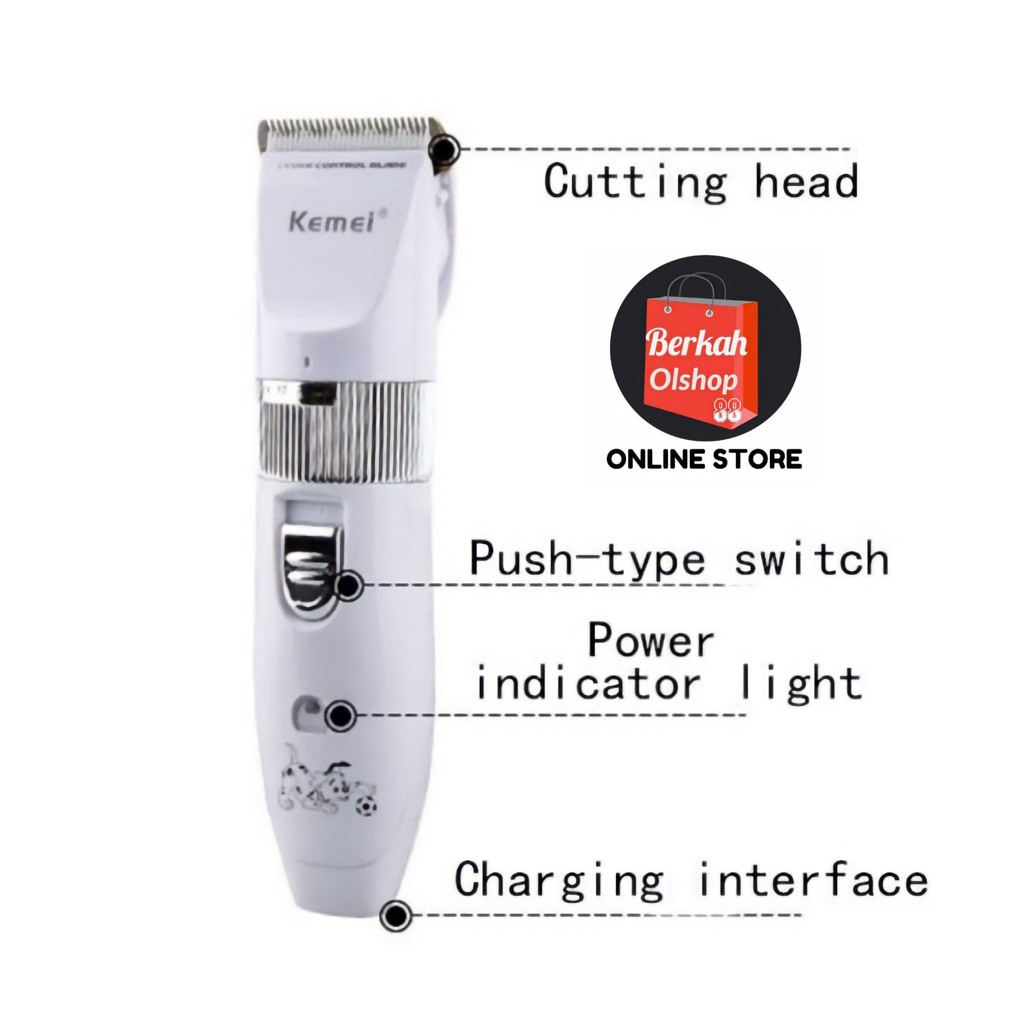 Mesin Cukur Bulu Hewan Pet Clipper KEMEI KM-107