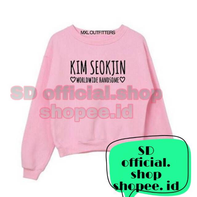 (bayer ditempat)  sweater basic kpop BTS KIM SEOKJIM ❤world wide handsome❤