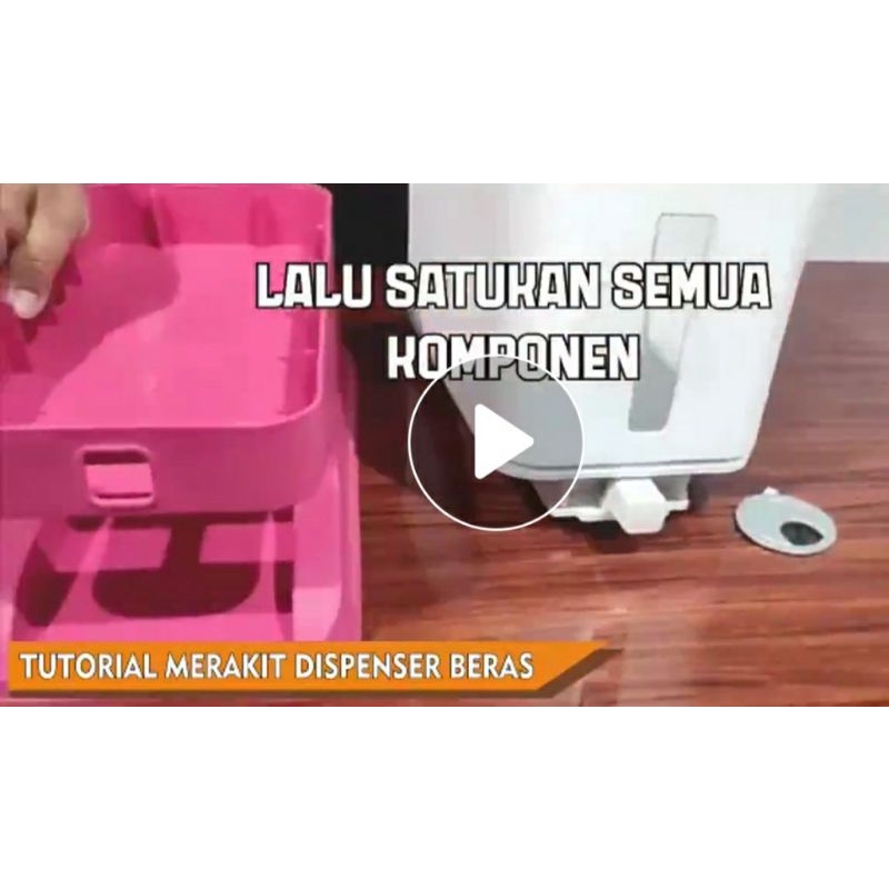 Dispenser beras 12 KG 12liter plastic rice dispenser